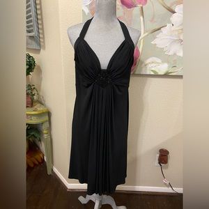 Black Halter Cocktail Dress
